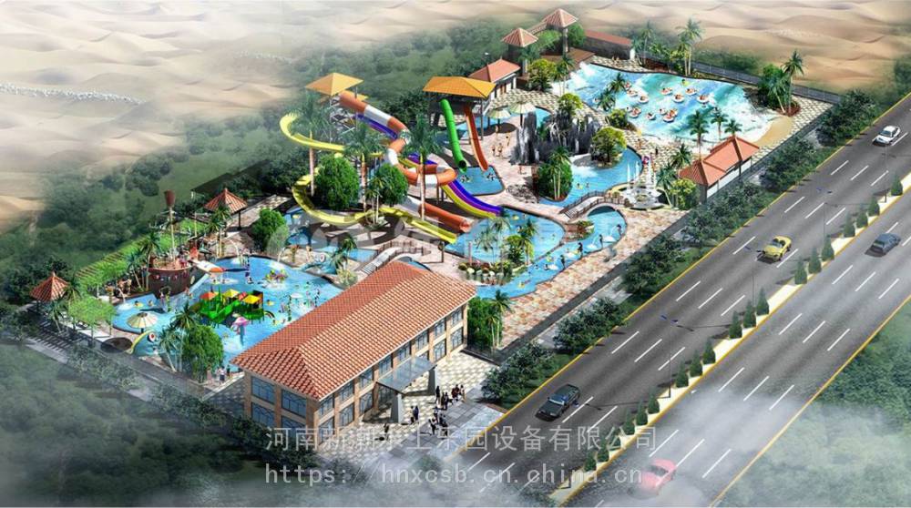 人工造浪池施工圖,水上樂園設施,游泳池水處理設備安裝