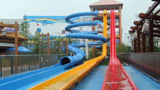 水上樂園大喇叭滑梯 兒童戲水游樂設施 , 人工造浪設備圖片_高清圖_細節圖